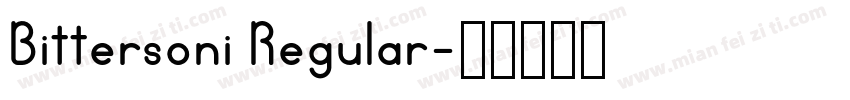 Bittersoni Regular字体转换